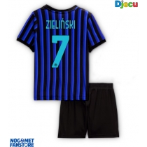 Inter Milan Piotr Zielinski #7 Domaci Dres za djecu 2025-26 Kratak Rukav (+ Kratke hlače)